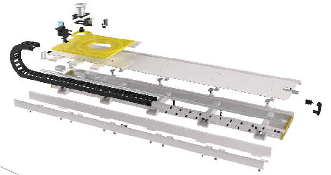 Le rail de guide coopérer avec le robot d'ABB pour assurer l'exactitude et la polyvalence 1 de robot