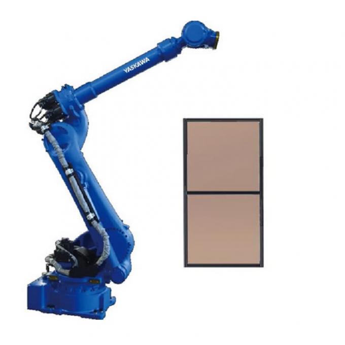 6 Aixs Yaskawa Robot Arm GP180-120 avec clôture de sécurité personnalisée CNGBS comme robot de palettisation 0