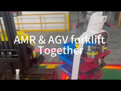 Véhicule de guidage sans conducteur certifié CE équipé d'une protection de sécurité optoélectronique