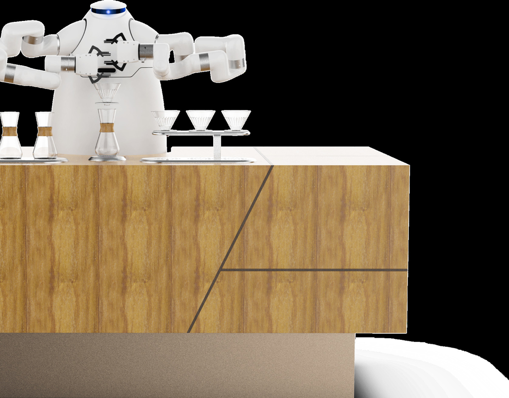 Le fabricant RJ45 HDMI de machine de café de bras de robot connectent le robot artisanal de Latte de café aux Jeux Olympiques d'hiver