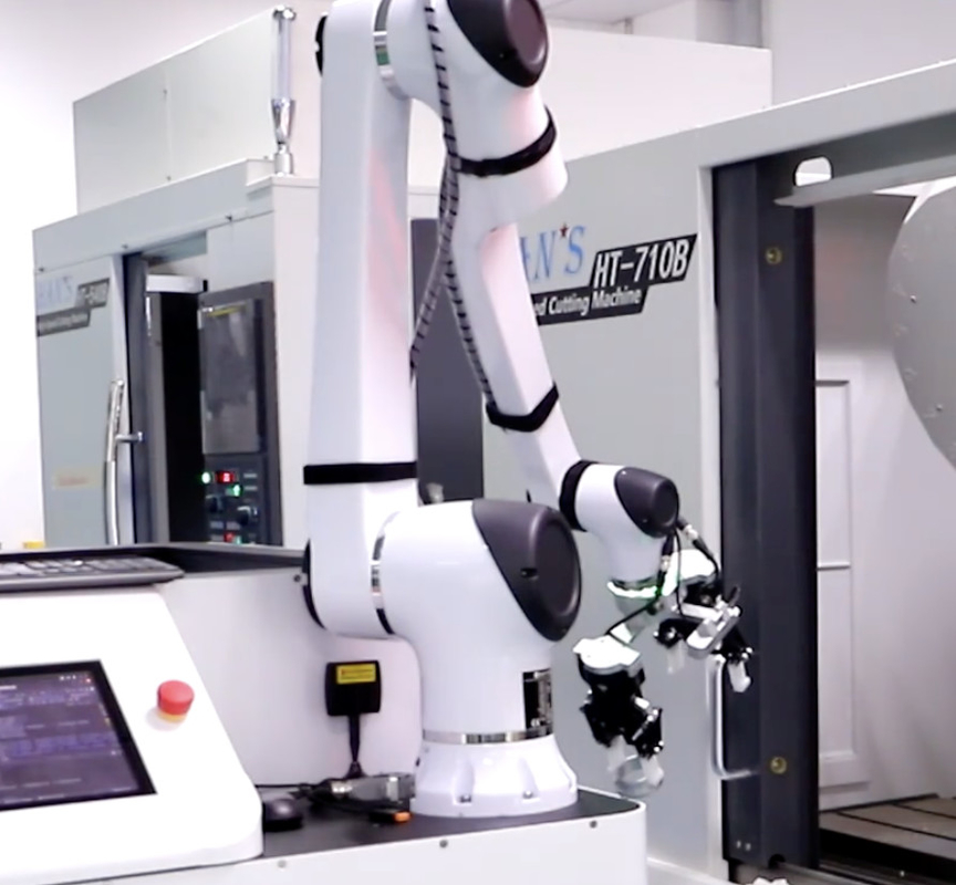 Bras industriel de robot manipulateur empilant le système pour la machine-outil chargeant déchargeant le processus