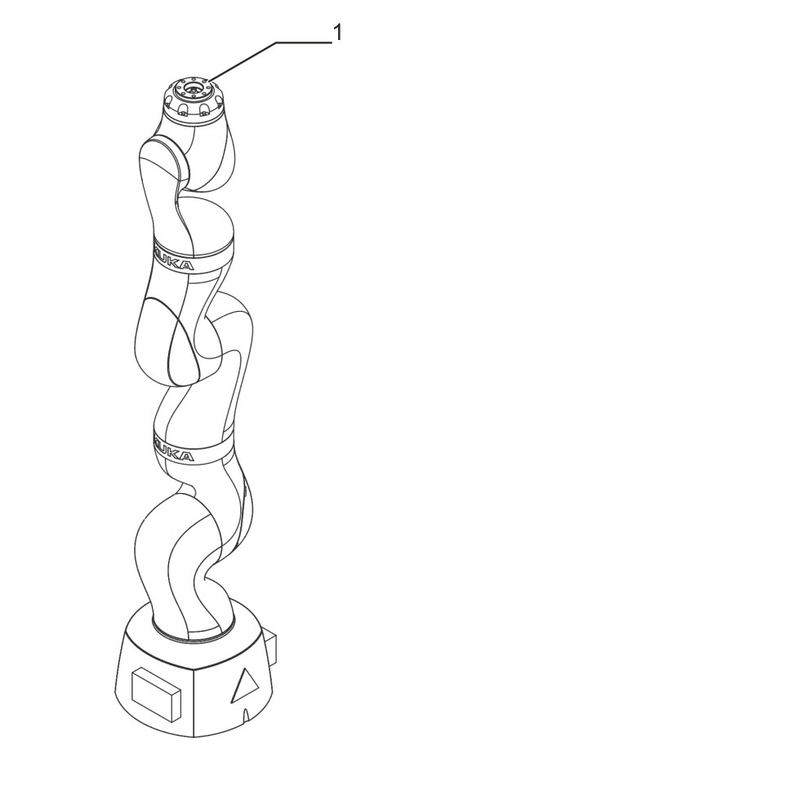 diffusion flexible 800mm de petite de robot de kuka pince de bras pour l'iiwa de l'ensemble LBR 7 R800