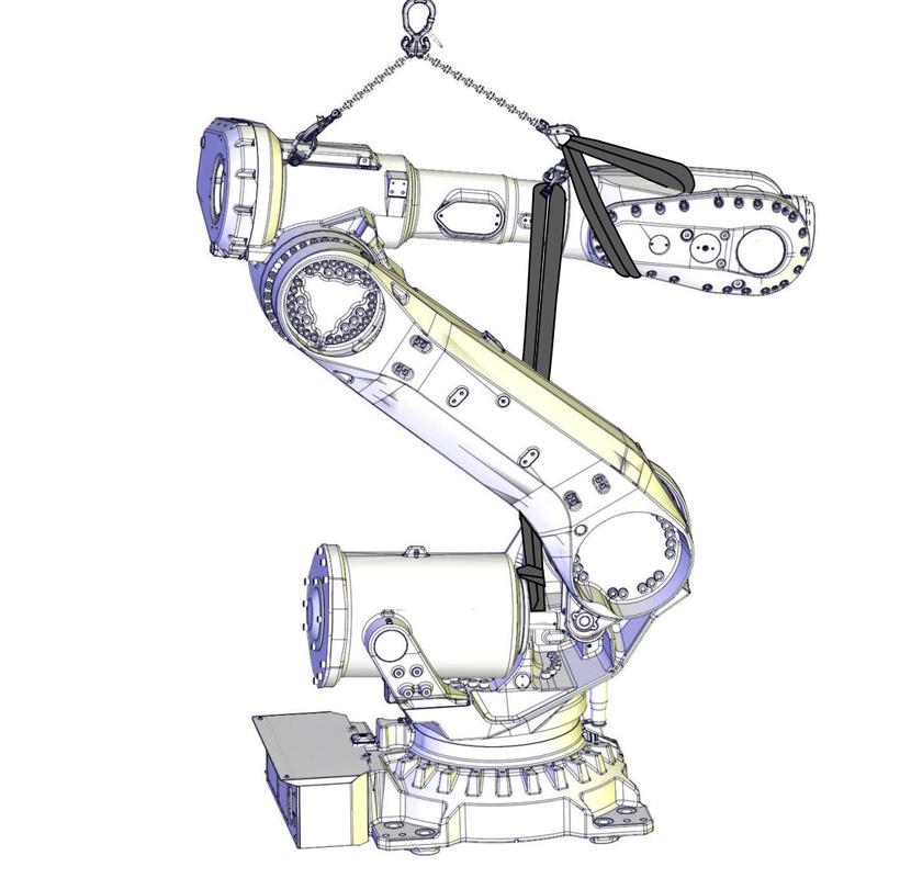 Petite charge utile 300kg de bras de robot d'ABB IRB 6700 saisissant l'envergure lourde des objets 2.7m