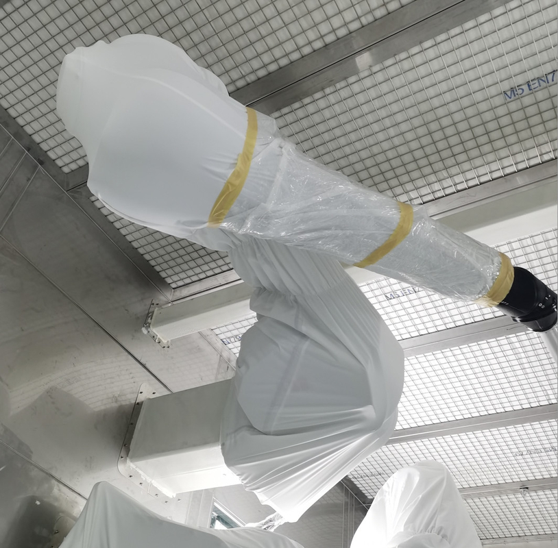 Habillement de protection de couverture de robot d'ABB ignifuge dans l'atelier de peinture d'usine d'automobile