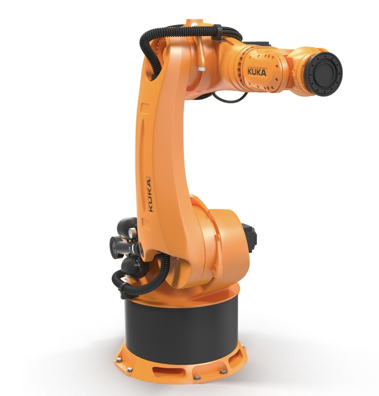 Charge robotique industrielle 500kg d'axe du bras 6 de KUKA FORTEC Kr500 manipulant l'usine de meubles
