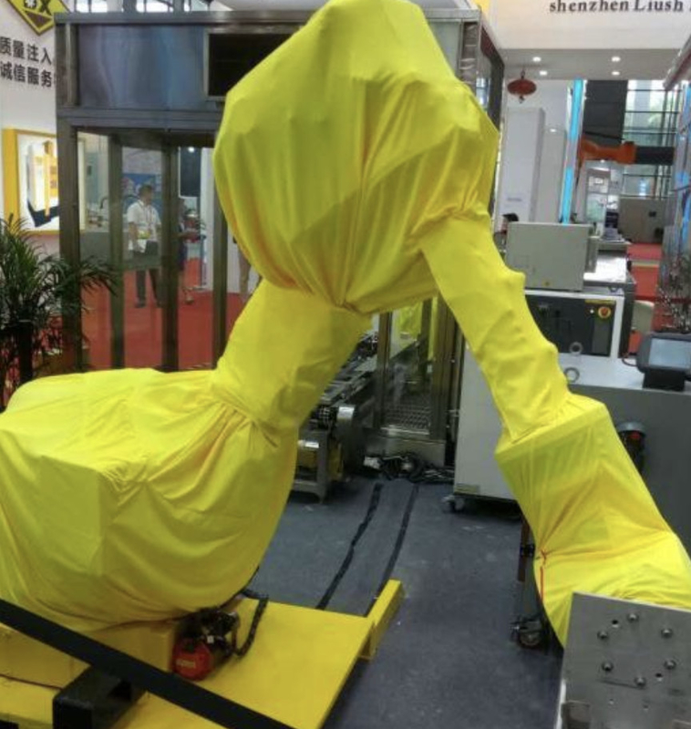 Les couvertures de robot de peinture de Fanuc faites en haut tissu élastique s'adaptent aux mouvements prolongés ccc