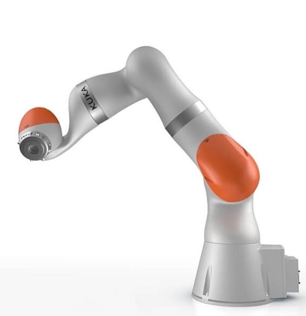 7 installation du CR de la commande numérique par ordinateur 7 DOF Kuka LBR Iiwa 7 de bras de robot d'axe R800 manipulant l'empilement