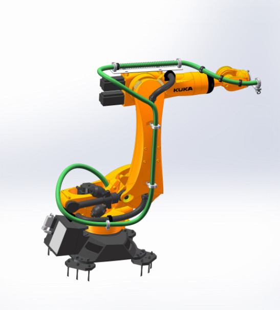 Type fermé composants robotiques de paquet de robe de DPS - avec le système télescopique de structure de ressort
