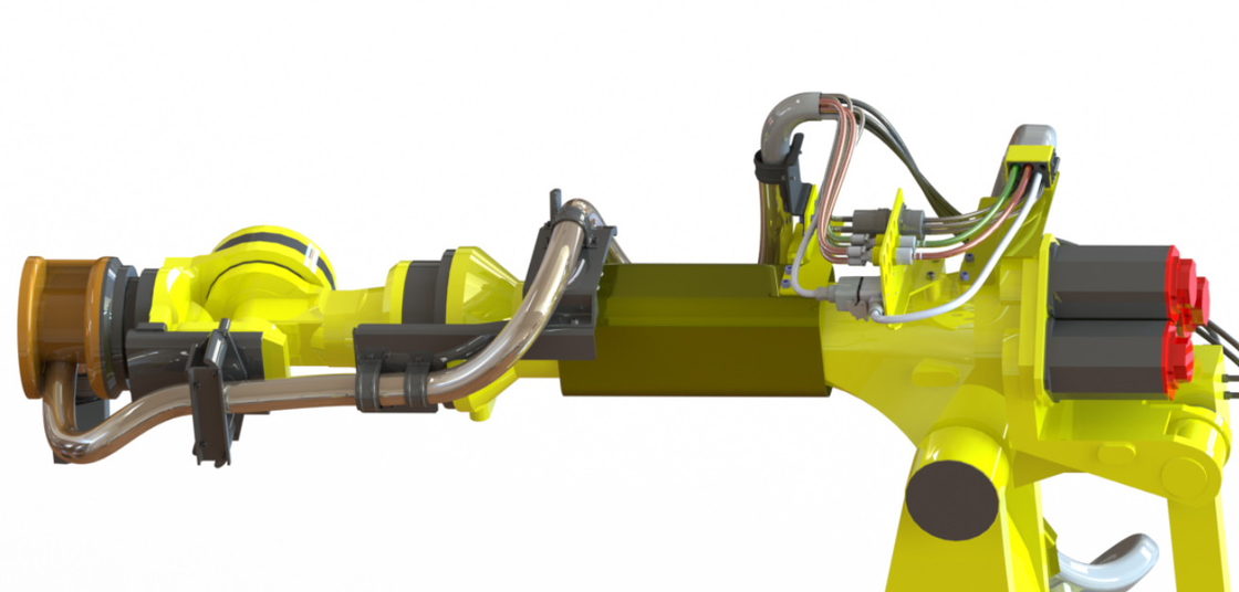 Type fermé composants robotiques de paquet de robe de DPS - avec le système télescopique de structure de ressort