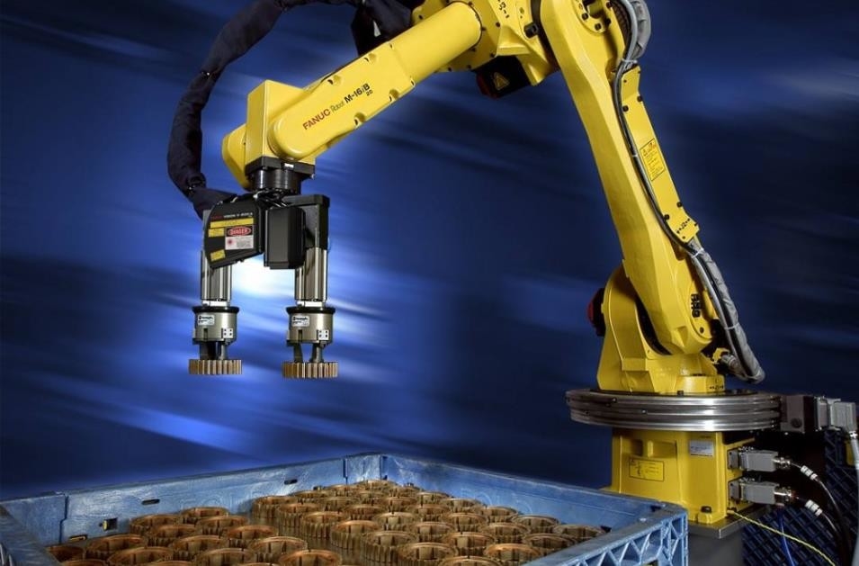 Manipulation de matériel à grande vitesse de la charge 630kg du bras 6 DOF de robot de FanucR-1000iA/130F empilant