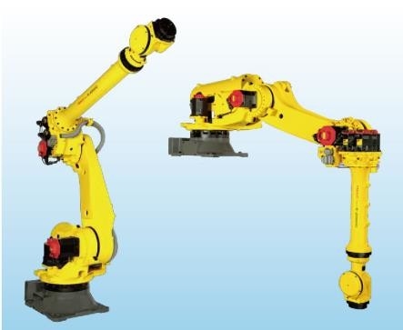 Bras robotique de Fanuc programmant longtemps pour l'installation élevée empilant le soudage par points