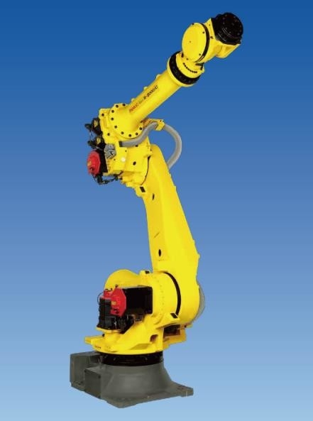 Bras robotique de Fanuc programmant longtemps pour l'installation élevée empilant le soudage par points