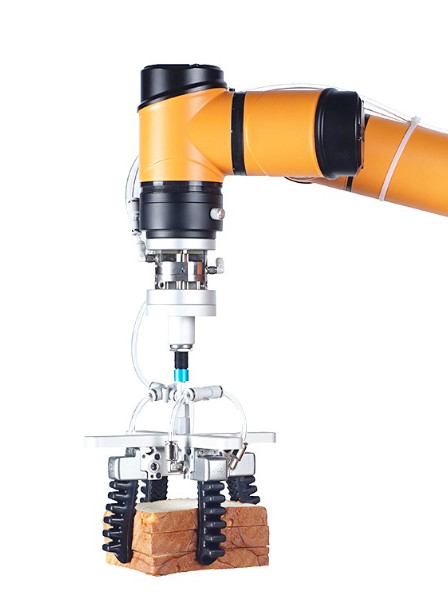 Force de fixage élevée de bras de griffe de pince de structure durable simple matérielle en aluminium robotique de montage