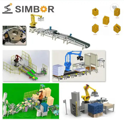pince pneumatique pour la palette robotique de bras empilant manipulant la chaîne de production de empaquetage de robot