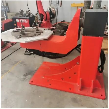 Double positionneur L type positionneur robotique 300KG 450mm de robot d'axe de FANUC de soudure à l'arc électrique