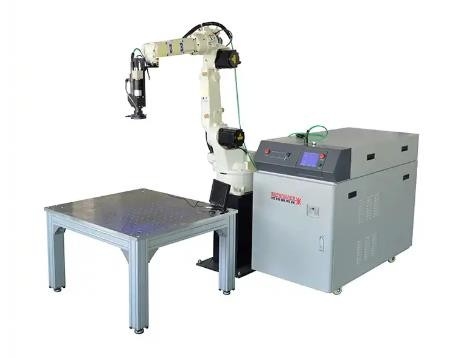 Durée d'impulsion robotique de bras de mobile optique de chemin de machine de système de soudure laser de robot de fibre 0.1-20ms