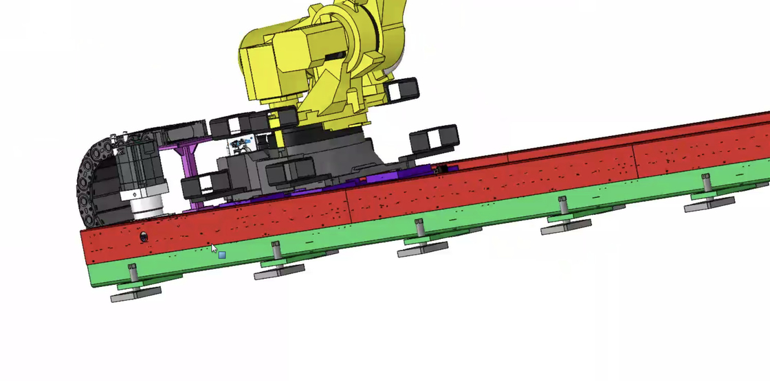 Rapidité de fonctionnement du rail linéaire robotisé efficace de 1 à 3 m/s, adapté à l'installation de 3 unités maximum
