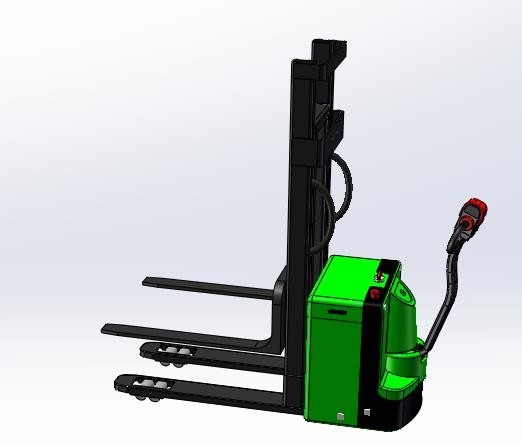Hauteur de levage standard de 125 mm, chariot élévateur à guidage automatique d'une capacité de charge de 2000 kg