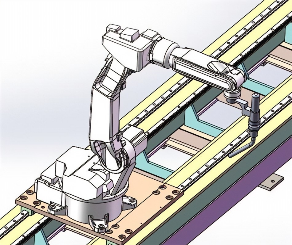 Guide linéaire du robot à moteur à charge lourde avec charge utile de 500 kg et composants du moteur
