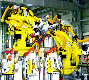 Pack de vêtements avec 1 - 6 axes Pack de ligne Emplacement pour le bras robotique kuka