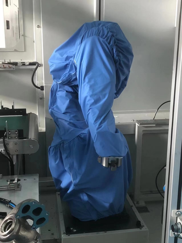 Couvertures de film de polyester blanc étanche à l'eau Manche de nylon de protection pour les robots de peinture