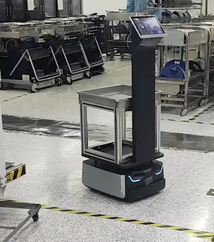 Robot mobile autonome à grande vitesse avec connectivité HDMI longue durée de vie de la batterie 500M*500M